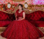 Red Sequence Lehenga with Heavy Sequence Work Design