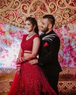 Red Sequence Lehenga with Heavy Sequence Work Design