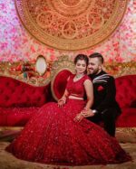 Red Sequence Lehenga with Heavy Sequence Work Design