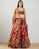 Shraddha Kapoor Maroon Color Faux Georgette Fabric Sequence Work Lehenga