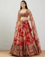 Shraddha Kapoor Maroon Color Faux Georgette Fabric Sequence Work Lehenga