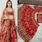 Shraddha Kapoor Maroon Color Faux Georgette Fabric Sequence Work Lehenga