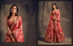 Shraddha Kapoor Red Color Organza Fabric Sequence Work Lehenga