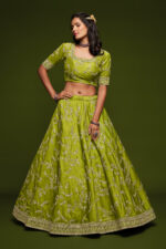 Neon Art Silk Fabric Sequence Embroidery Work Lehenga-FDVEP7801NEON (5) Neon Art Silk Fabric Sequence Embroidery Work Lehenga