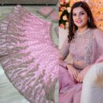Stylish Beautiful Peach Soft Net With Heavy Sequence Work With Cancan Lehenga