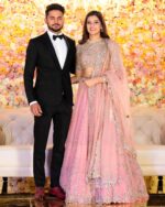 Stylish Beautiful Peach Soft Net With Heavy Sequence Work With Cancan Lehenga
