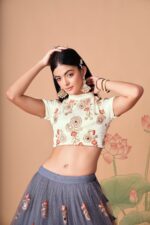 Grey Color Soft Net Fabric Sequence Embroidery With Mirror Work Lehenga-FDVEP7321GREY (5) Grey Color Soft Net Fabric Sequence Embroidery With Mirror Work Lehenga