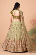 Pista Color Soft Net Fabric Sequence Embroidery With Mirror Work Lehenga-FDVEP7326PISTA (7) Pista Color Soft Net Fabric Sequence Embroidery With Mirror Work Lehenga