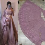 Chocolate Color Soft Georgette Fabric Lakhnawi Work Lehenga-FDVCL1102CHOCOLATE (3) Chocolate Color Soft Georgette Fabric Lakhnawi Work Lehenga