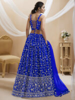 Blue Color Georgette Fabric Sequence Work Lehenga-FDVEP401BLUE (2) Blue Color Georgette Fabric Sequence Work Lehenga