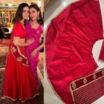 Alia Bhatt Red Color Satin Silk Fabric Lehenga Choli