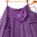 Purple Color Faux Georgette Fabric Sequence Thread Work Lehenga Choli
