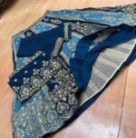 Blue Color Faux Georgette Fabric Sequence Embroidery Work Lehenga Choli