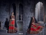 Maroon Color Cotton Fabric Navratri Festival Lehenga