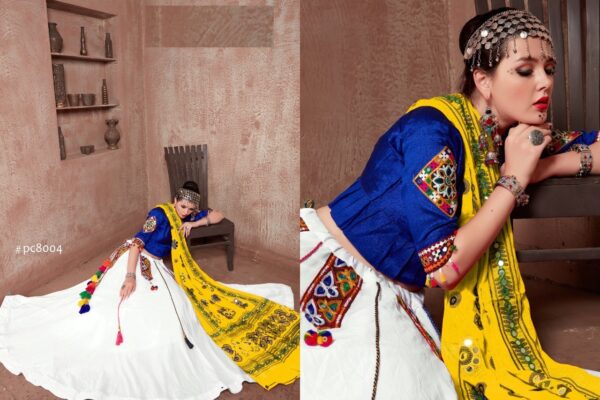 Multi Color Cotton Fabric Navratri Festival Lehenga