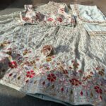 Light Pista Color Faux Georgette Fabric Sequence Embroidery Work Lehenga Choli