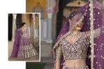 Lavender Color Heavy Butterfly Net Fabric Beautiful Embroidery Work Bridal Lehenga-FDVVFSANGAM4006LAVENDER (3) Lavender Color Heavy Butterfly Net Fabric Beautiful Embroidery Work Bridal Lehenga