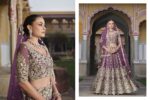 Lavender Color Heavy Butterfly Net Fabric Beautiful Embroidery Work Bridal Lehenga-FDVVFSANGAM4006LAVENDER (4) Lavender Color Heavy Butterfly Net Fabric Beautiful Embroidery Work Bridal Lehenga