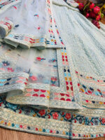 Sky Blue Color Star Faux Georgette Fabric Sequence Embroidery Work Lehenga Choli-FDVDZ2265SKYBLUE (4) Sky Blue Color Star Faux Georgette Fabric Sequence Embroidery Work Lehenga Choli