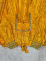 Haldi Special Yellow Color Chinon Silk Fabric Palazzo Set