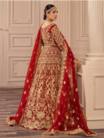 Maroon Color Heavy Butterfly Net Beautiful Embroidery Work Bridal Suit