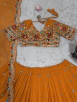 Fanta Color Faux Georgette Fabric Lehenga-FDVKDQRC358FANTA (13) Fanta Color Faux Georgette Fabric Lehenga