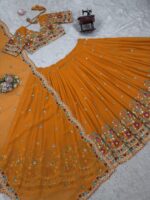 Fanta Color Faux Georgette Fabric Lehenga-FDVKDQRC358FANTA (14) Fanta Color Faux Georgette Fabric Lehenga
