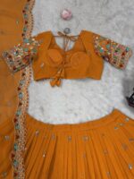 Fanta Color Faux Georgette Fabric Lehenga-FDVKDQRC358FANTA (15) Fanta Color Faux Georgette Fabric Lehenga