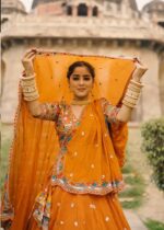 Fanta Color Faux Georgette Fabric Lehenga-FDVKDQRC358FANTA (4) Fanta Color Faux Georgette Fabric Lehenga