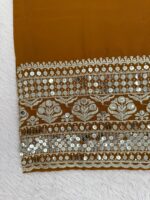 Brown Color Faux Georgette Fabric Sharara Set