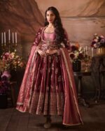 Multi Color Japan Satin Fabric Thread With Sequence Work Anarkali Suit