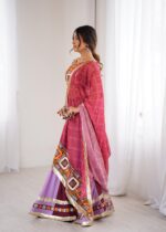 Multi Color Heavy Rayon Fabric Gamthi With Mirror Work Navratri Lehenga-FDVKDSP50MULTI (3) Multi Color Heavy Rayon Fabric Gamthi With Mirror Work Navratri Lehenga