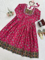 Multi Color Rayon Fabric Mirror With Digital Print Work Navratri Top-FDVKD5920MULTI (3) Multi Color Rayon Fabric Mirror With Digital Print Work Navratri Top