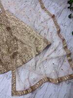 Gold Color Karishma Silk Fabric Sequence Work Lehenga