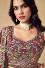 Light Purple Color Georgette Fabric Sequence Embroidery Work Lehenga