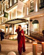 Maroon Color Georgette Fabric With Sequence Work Saree