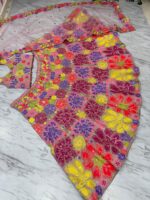 Multi Color Faux Georgette Fabric Sequence Work Lehenga