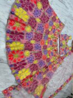 Multi Color Faux Georgette Fabric Sequence Work Lehenga