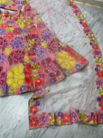 Multi Color Faux Georgette Fabric Sequence Work Lehenga