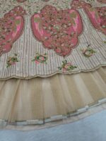 Multi Color Slub Silk Fabric Sequence Work Lehenga