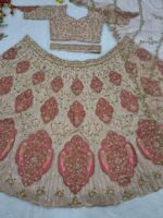 Multi Color Slub Silk Fabric Sequence Work Lehenga