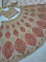 Multi Color Slub Silk Fabric Sequence Work Lehenga