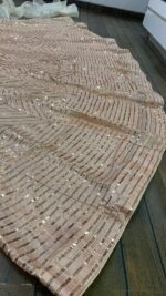 Peach Color Kasturi Silk Fabric Sequence Work Lehenga