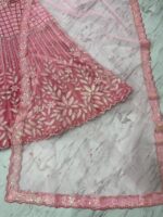 Pink Color Net Fabric Sequence Work Lehenga