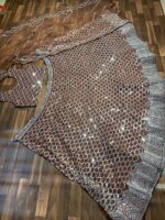 Brown Color Net Fabric Sequence Work Lehenga