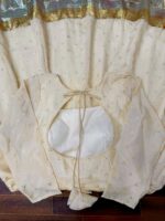 Cream Color Chinon Silk Fabric Mukaish Work Palazzo Gown