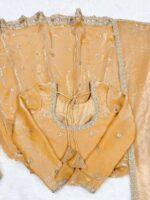 Cream Color Fendi Silk Fabric Sequence Work Gown