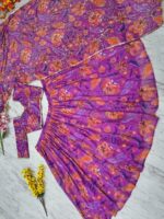 Floral Design Multi Color Georgette Fabric Digital Print Lehenga