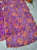 Floral Design Multi Color Georgette Fabric Digital Print Lehenga