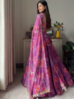 Floral Design Multi Color Georgette Fabric Digital Print Lehenga